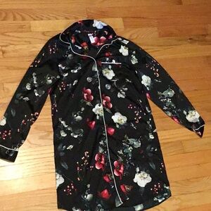 Faux Satin Nightgown
